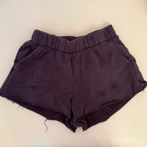 PacSun Women's Dark Charcoal Elastic-Waist Athletic Shorts